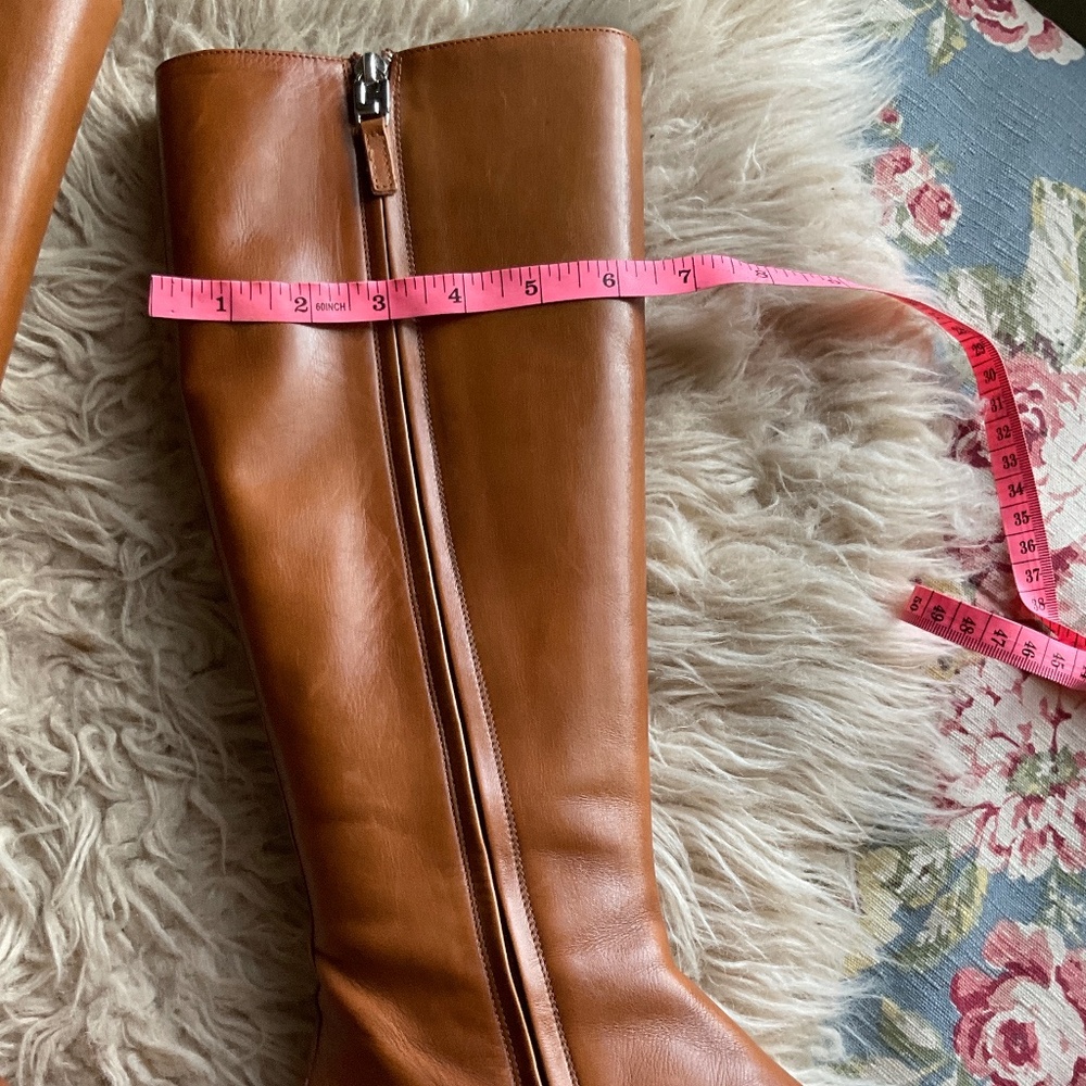 Lambertson Truex British Tan Leather Boots Size 37.5 - Picture 12 of 14